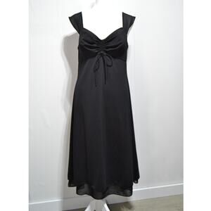 De Laru Black Sleeveless Sheath Midi Length Dress Size 9/10
